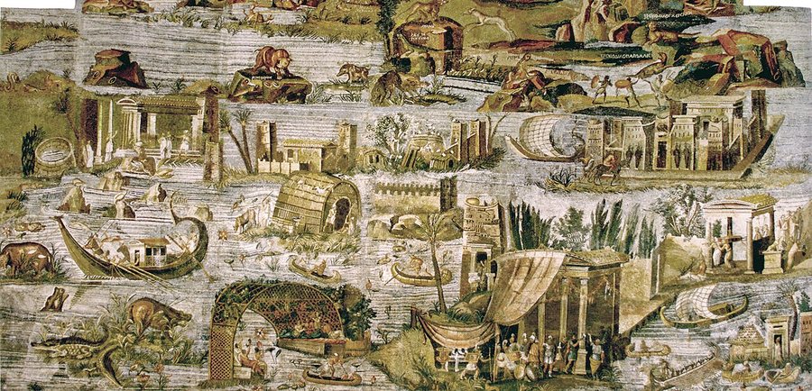 Nile Mosaic of Palestrina (lower Nile) — original