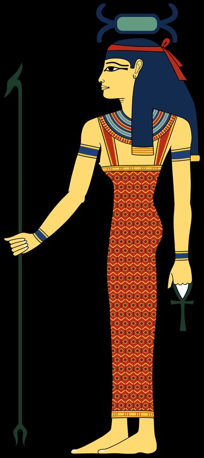 Neith — modern drawing after the Tomb of Nefertari (Eternal Space) — original