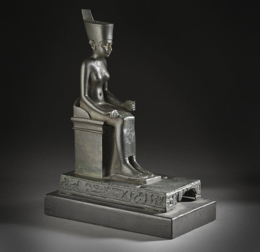 Seated statuette of the goddess Neith (LACMA 50.14.1) — original