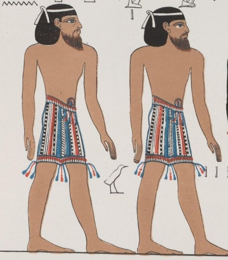 The peoples of the world in the tomb of Seti I (Book of Gates) — Asiatics — original
