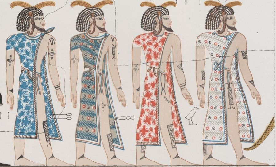 The peoples of the world in the tomb of Seti I (Book of Gates) — Libyans — original