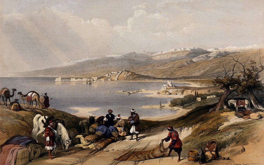Sidon, looking towards Lebanon — original