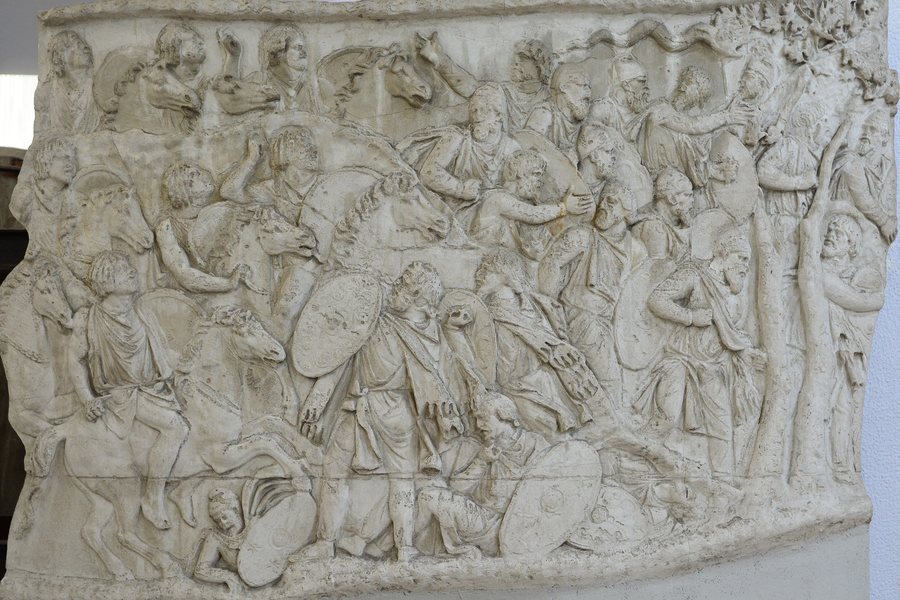 Charge of the Moorish cavalry, Trajan's Column cast — original