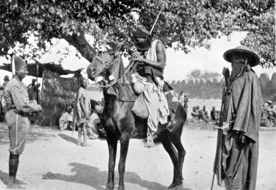 Tuareg horseman at Bida (1912) — original