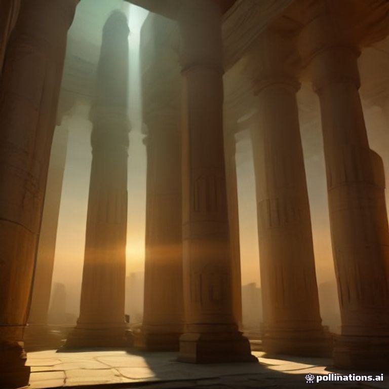 Temple at golden hour